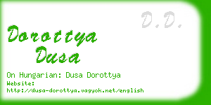 dorottya dusa business card